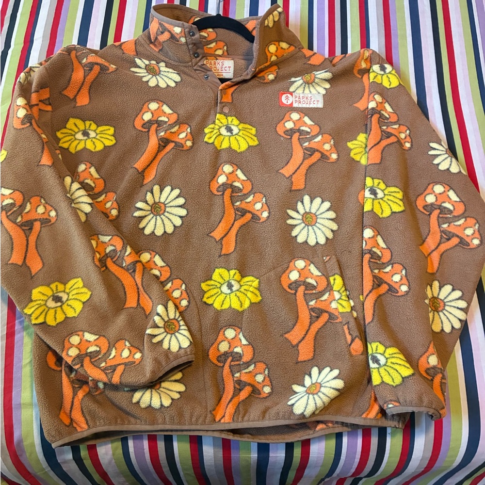 Parks Project Brown and Orange Mushroom Mens Top